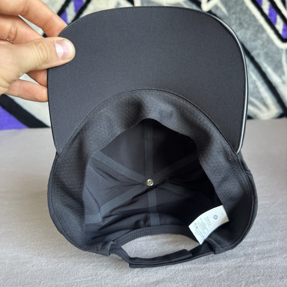 Lululemon Hat Fast And Free Athletica Running Cap Light Weight Black OS - Picture 3 of 3